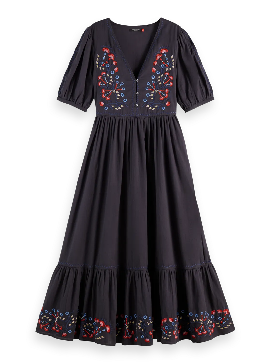 Embroidered Maxi Dress