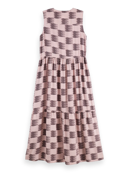 Midi Dress With Gathered Waist