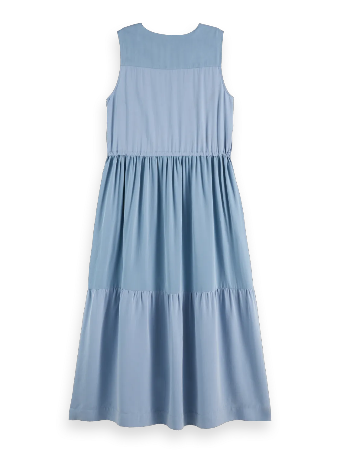 Midi Dress With Gathered Waist
