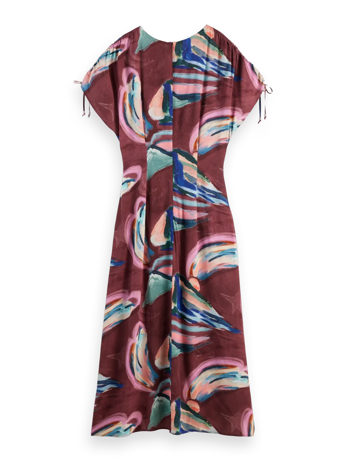 Drawstring maxi dress