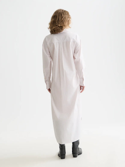 Relaxed-Fit Tie Shirt Dress