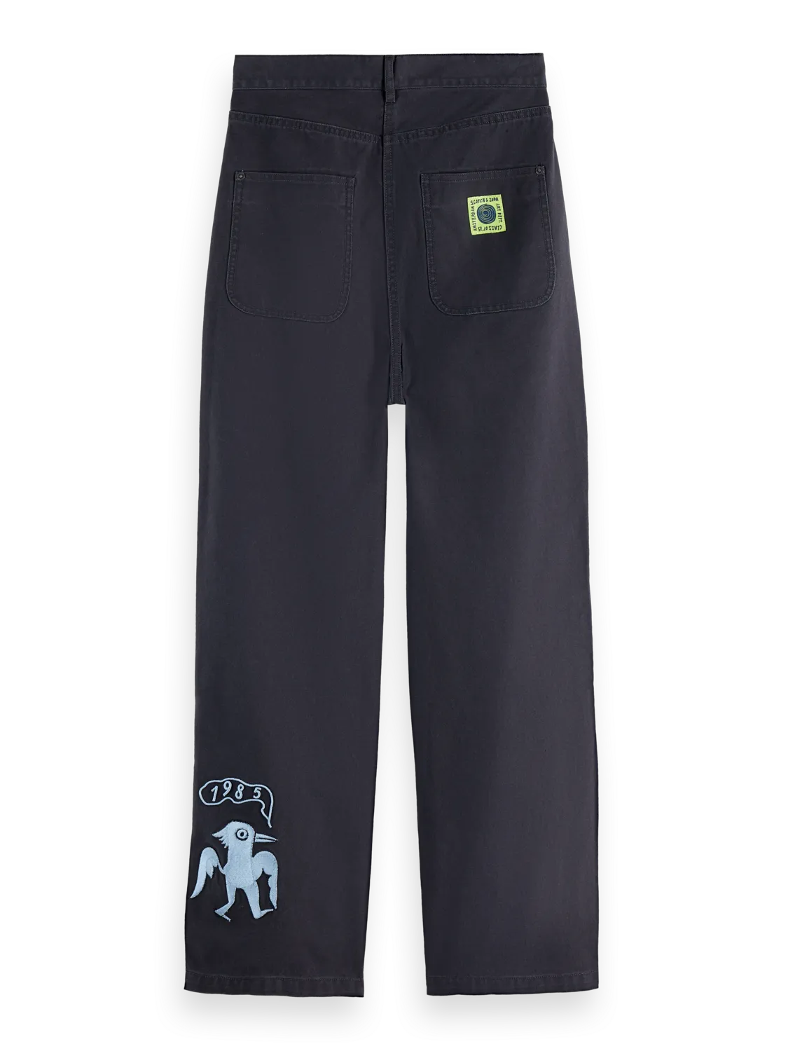 Raine - High Rise Wide Leg Washed Pants