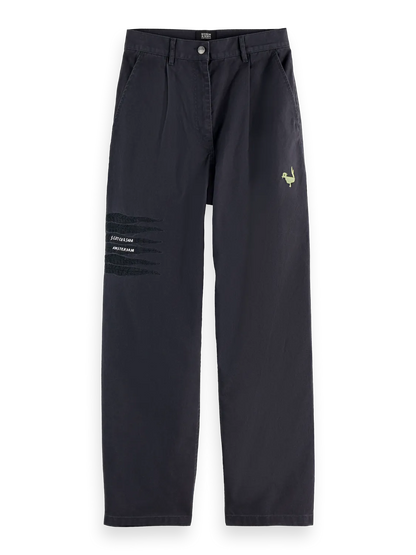 Raine - High Rise Wide Leg Washed Pants