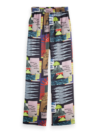 Gia - Mid Rise Wide Leg Elasticated Trousers