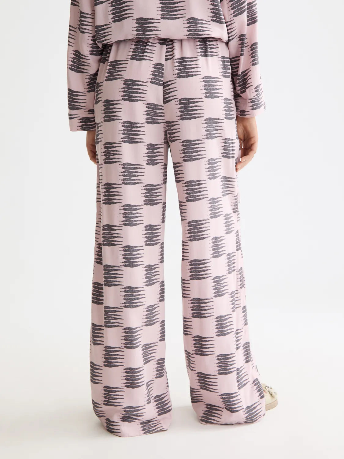 Eleni - High Rise Wide Leg Pajama Pants
