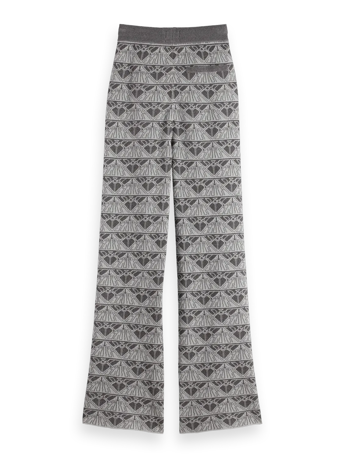 Monogram jacquard knitted trousers
