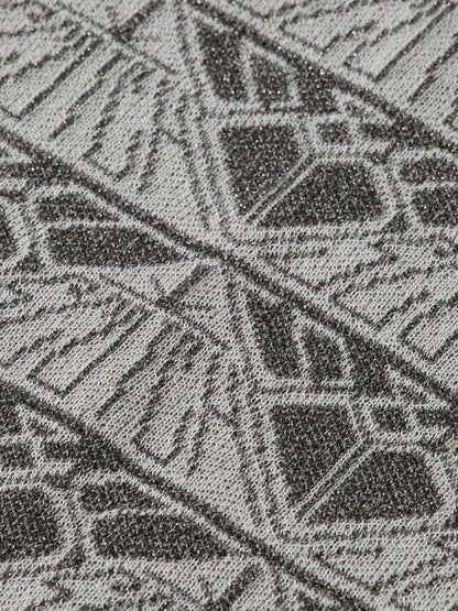 Monogram jacquard knitted trousers