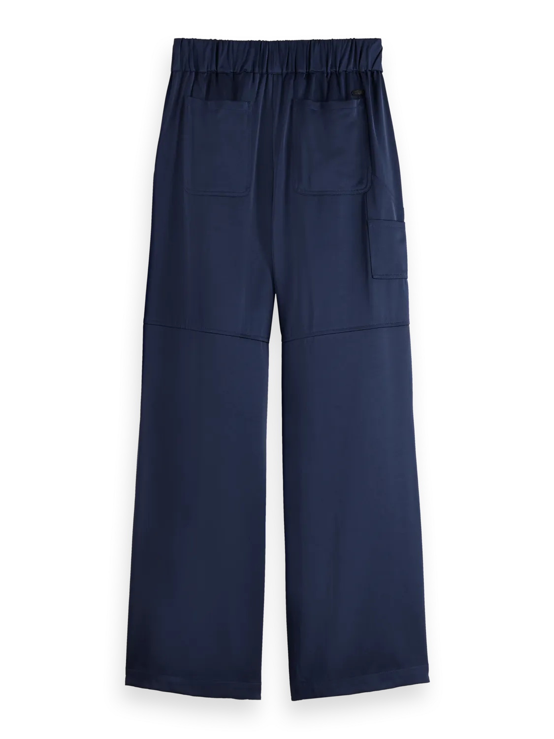 Noa - high rise wide leg pull on satin pant