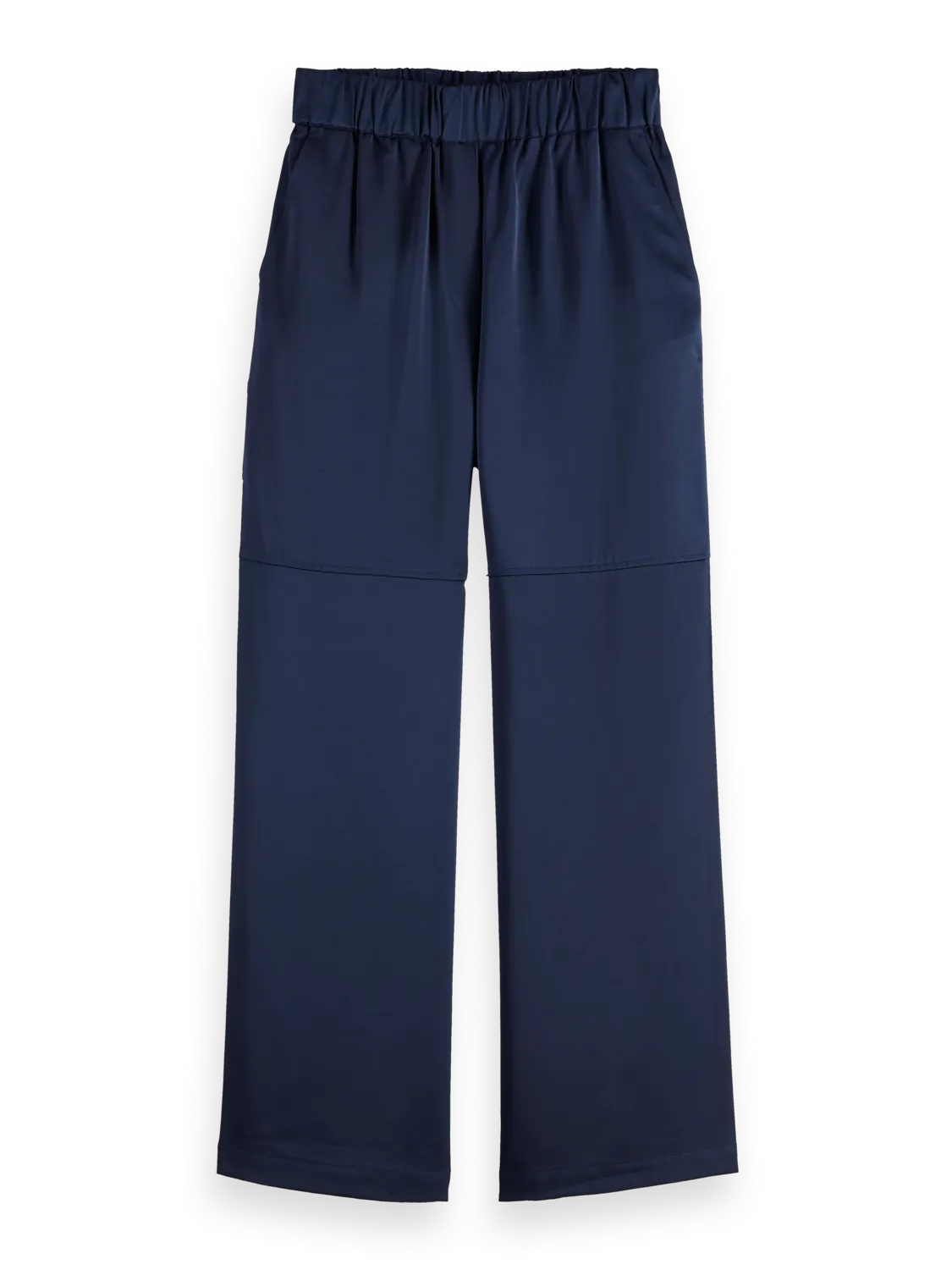 Noa - high rise wide leg pull on satin pant