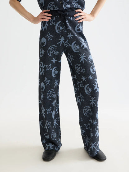 Jacquard Knitted Trousers
