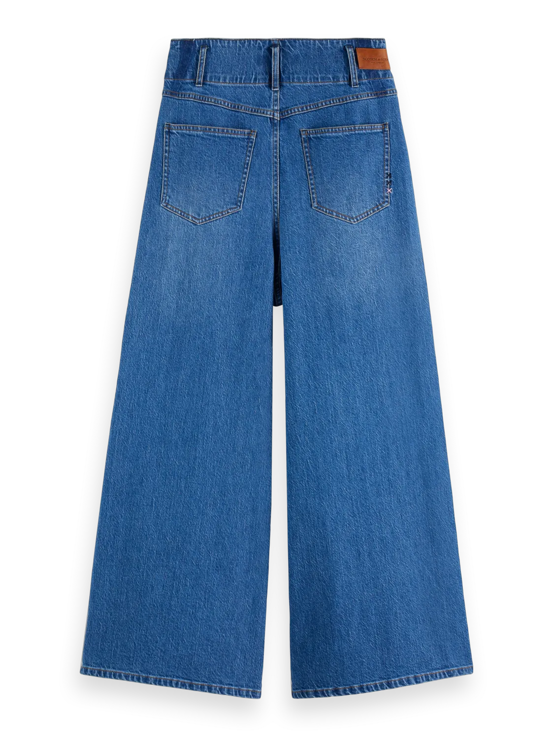 The Wave Custom Cropped Wide Leg Jeans — Art From The Heart