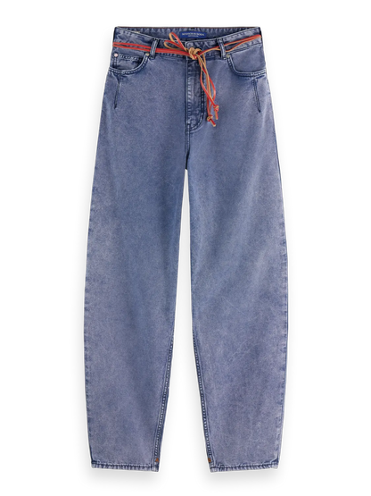 The Tide Longer Inseam Balloon Jeans In Mountain Dyed Canvas