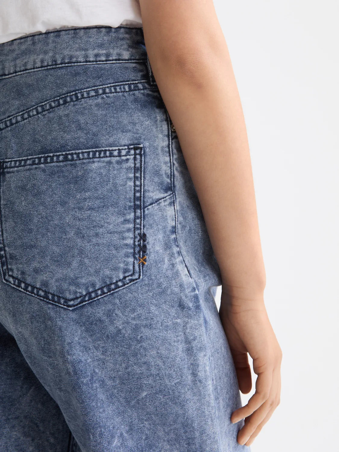 The Tide Longer Inseam Balloon Jeans In Mountain Dyed Canvas