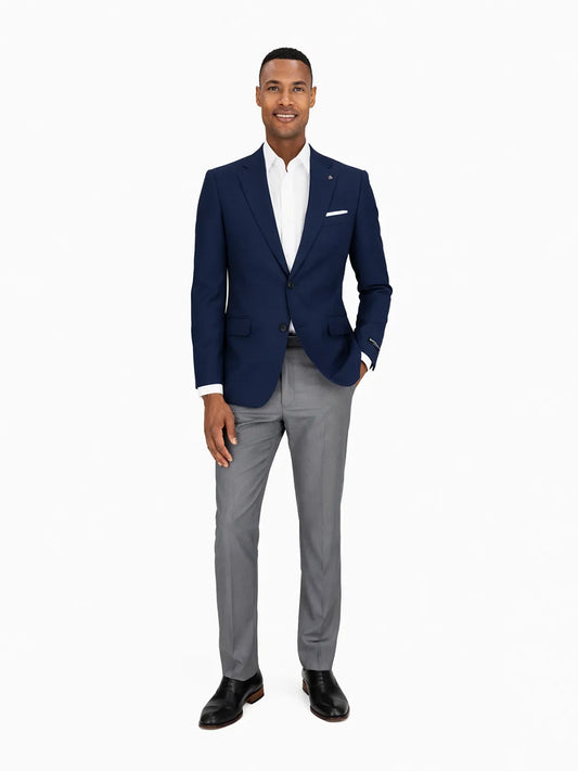 Two Button Notch Lapel Slim Fit Sportscoat