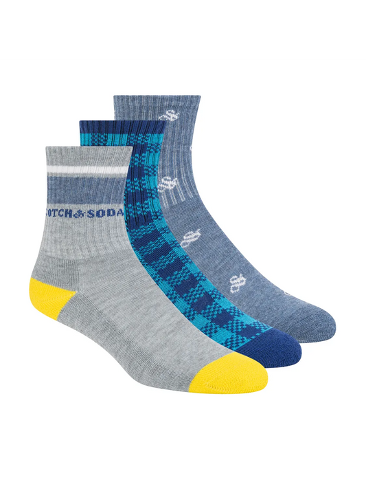 Boys' 3-Pack 1/2 Terry Crew Sock