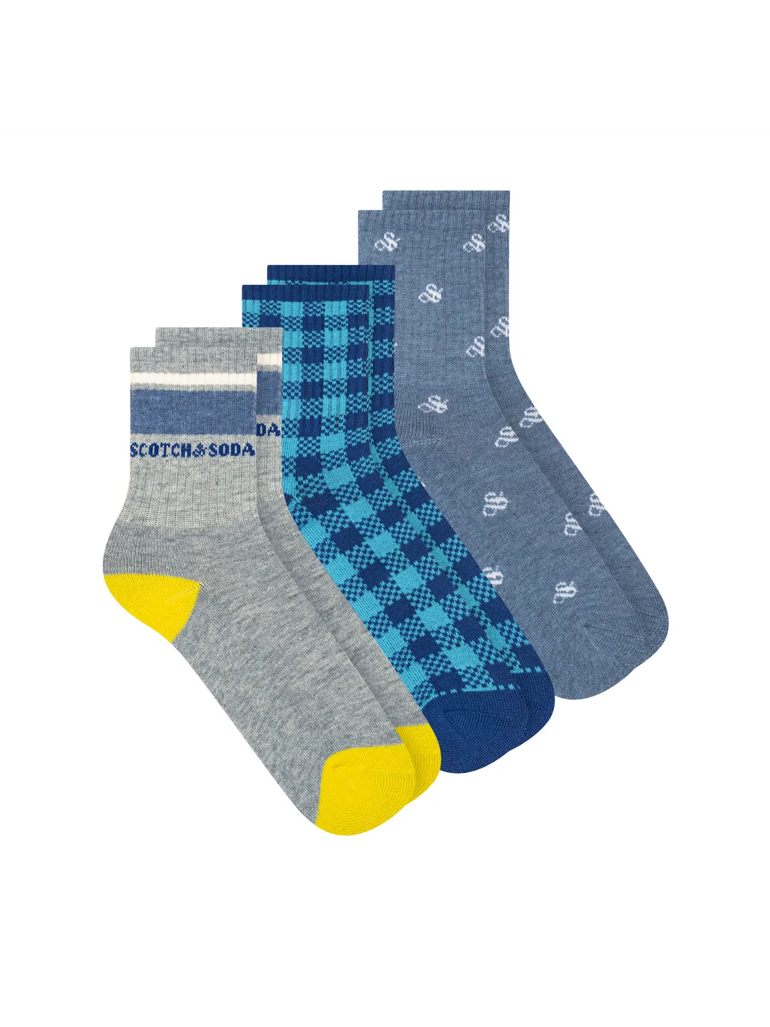 Boys' 3-Pack 1/2 Terry Crew Sock