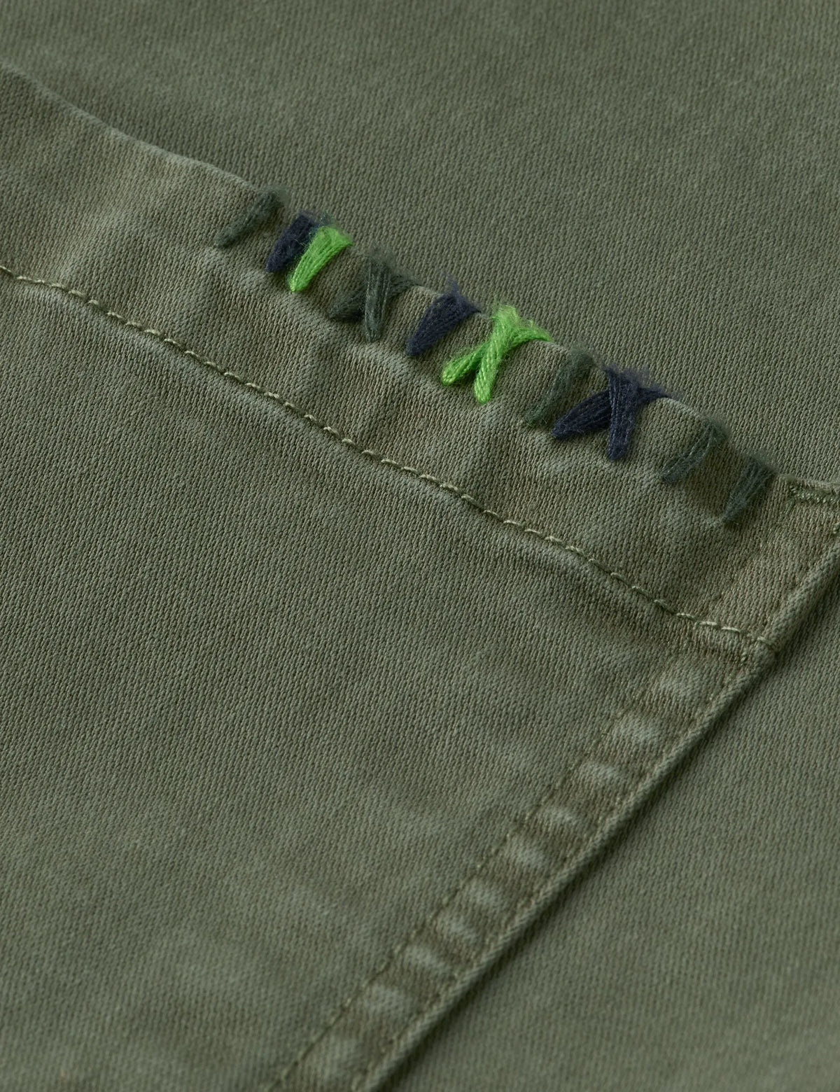Cotton-blend garment-dyed boxy fit blazer jacket
