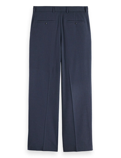 Yarn-dyed cool wool-blend baggy fit chino