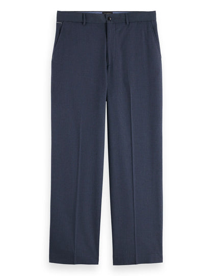 Yarn-dyed cool wool-blend baggy fit chino