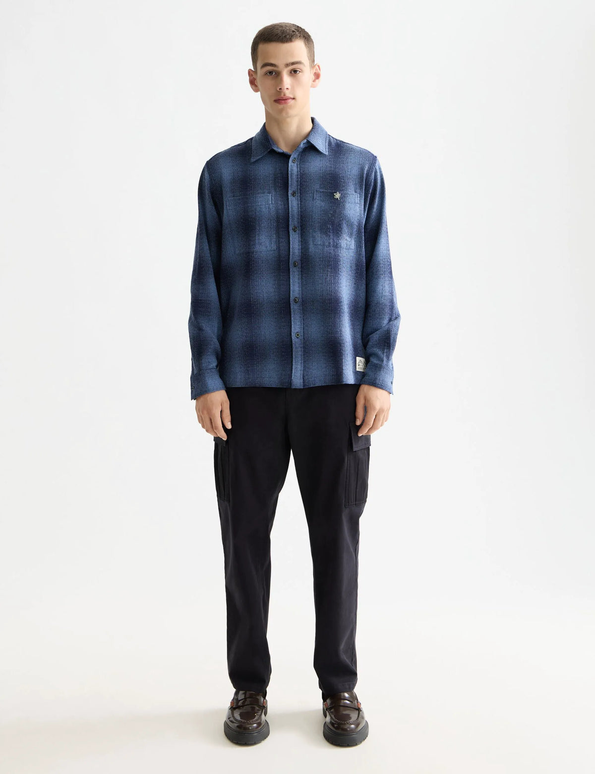 Harper- Garment-dyed cotton blend loose tapered cargo