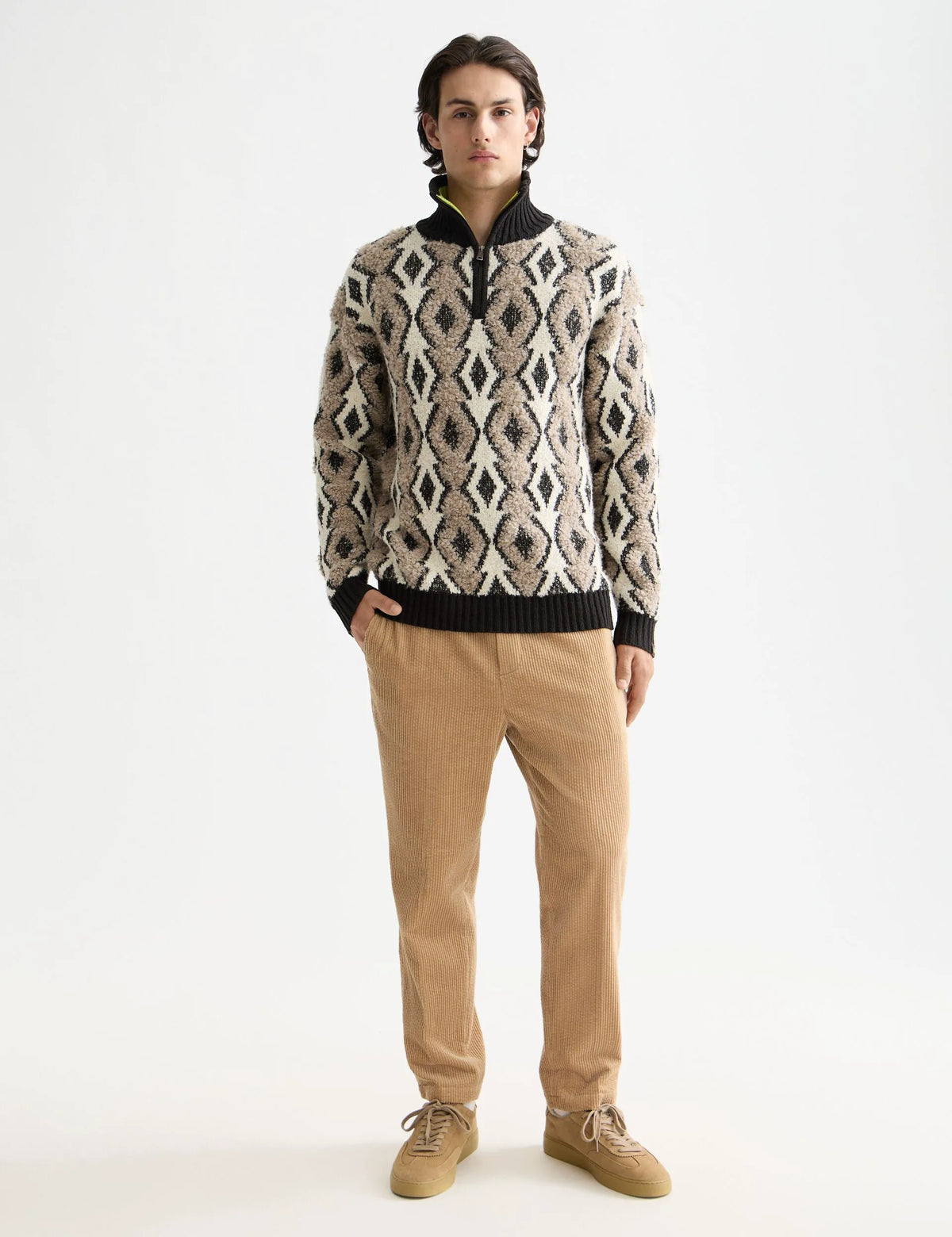 Fave - Cotton corduroy loose tapered jogger