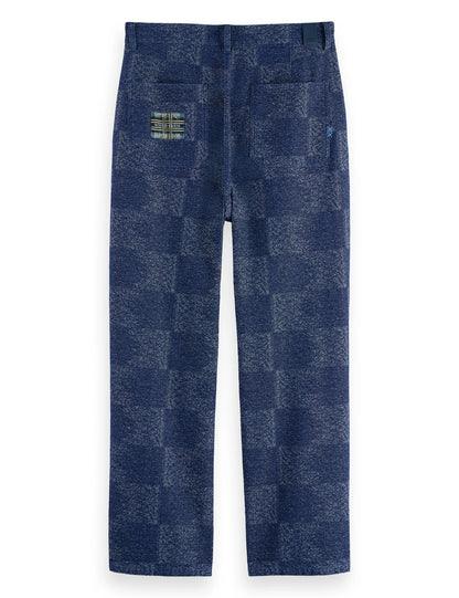 Pitch - cotton jacquard loose fit 5-pocket pant chino