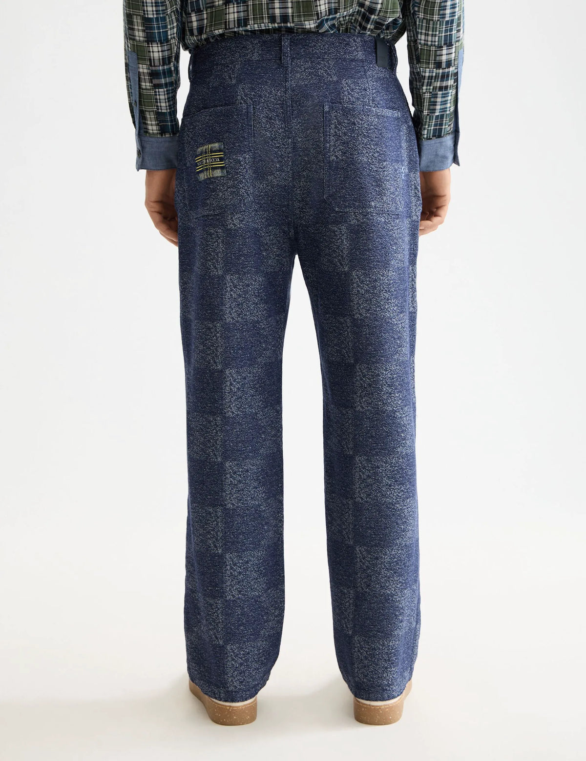 Pitch - cotton jacquard loose fit 5-pocket pant chino