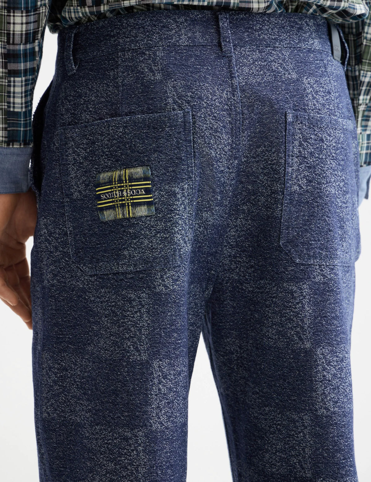 Pitch - cotton jacquard loose fit 5-pocket pant chino