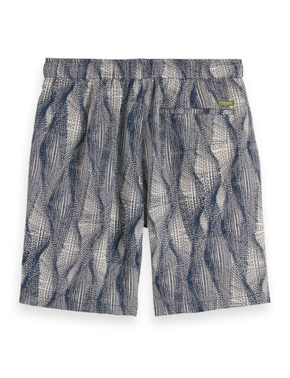 Fave - printed tencel regular fit bermuda short