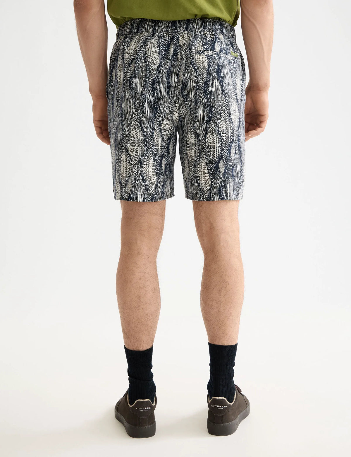 Fave - printed tencel regular fit bermuda short