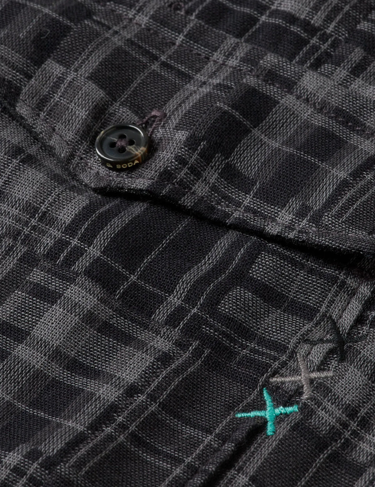 Patchwork flannel relaxed-fit shirt