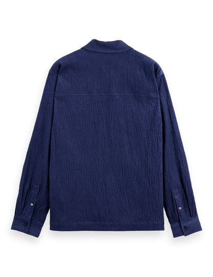 Quarter zip corduroy shirt
