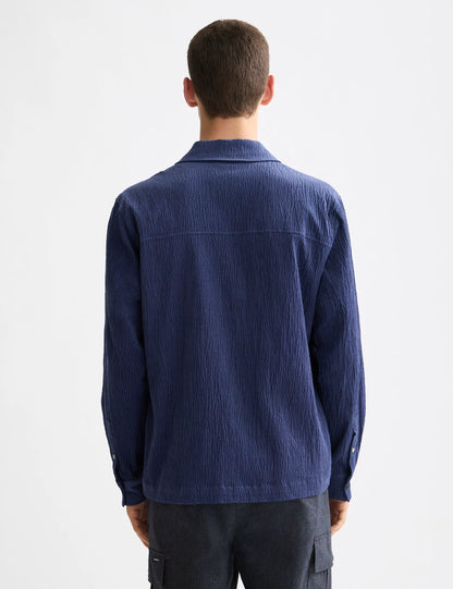 Quarter zip corduroy shirt