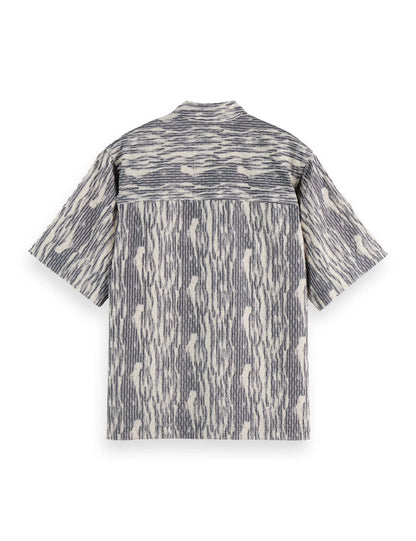 Jacquard short-sleeved shirt