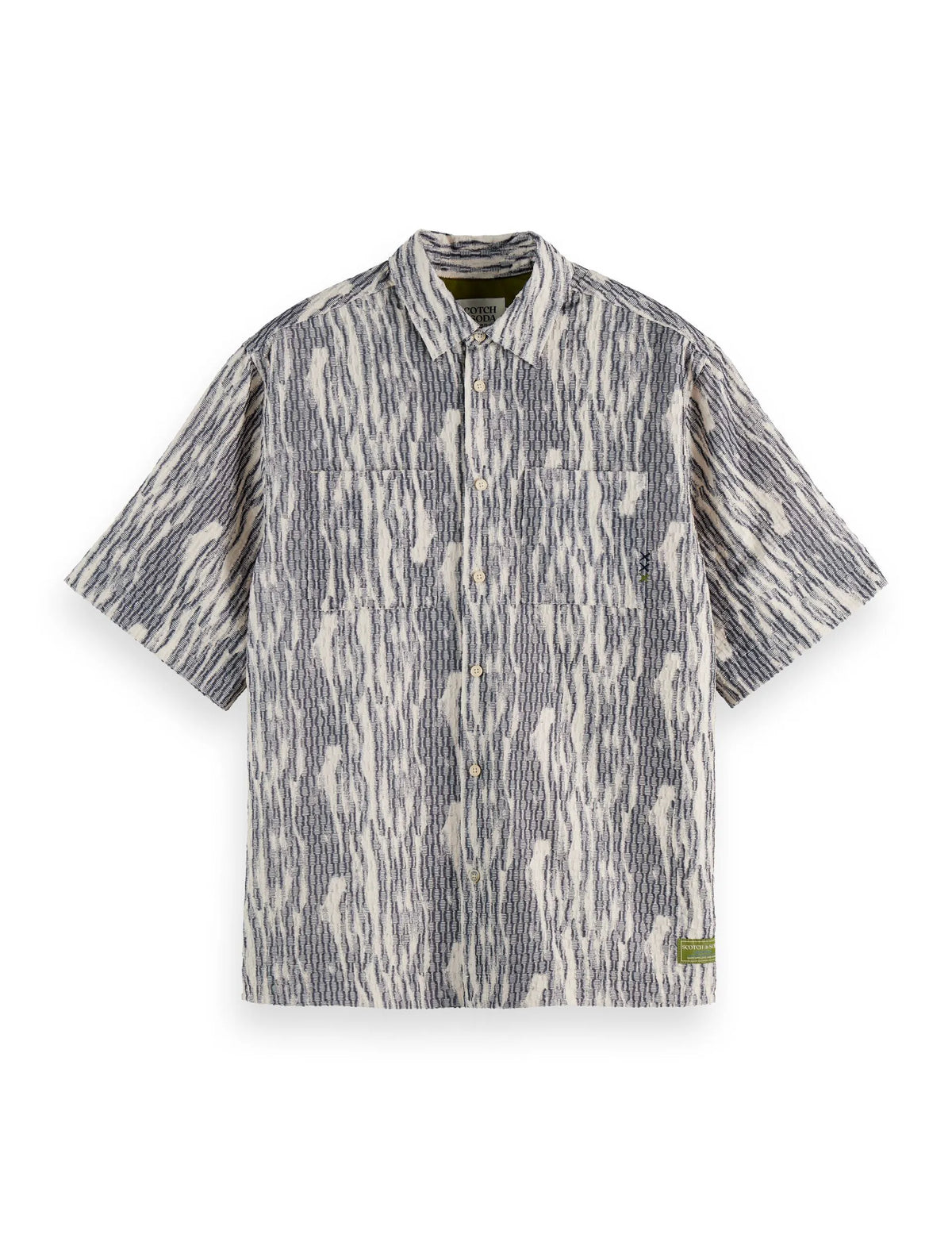 Jacquard short-sleeved shirt