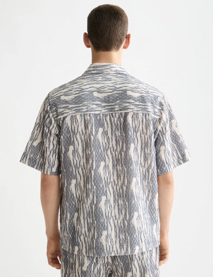 Jacquard short-sleeved shirt