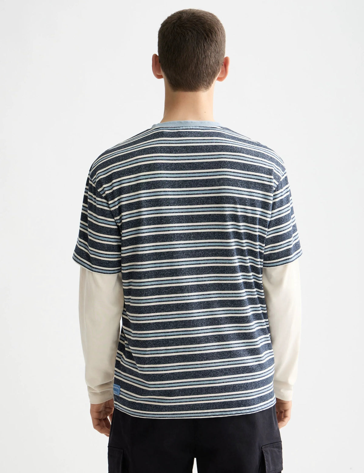 Relaxed Fit Yarn Dye Stripe T-shirt