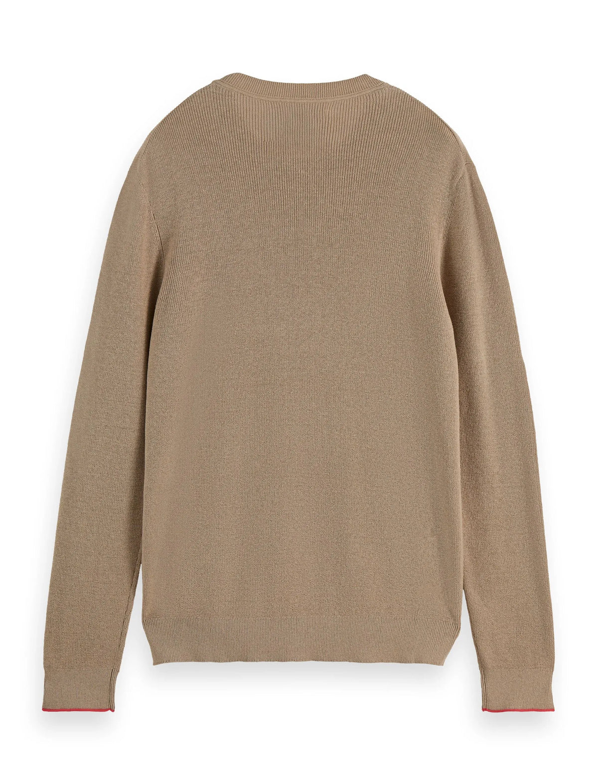 Linen blend crew neck