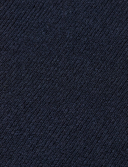 Linen blend crew neck