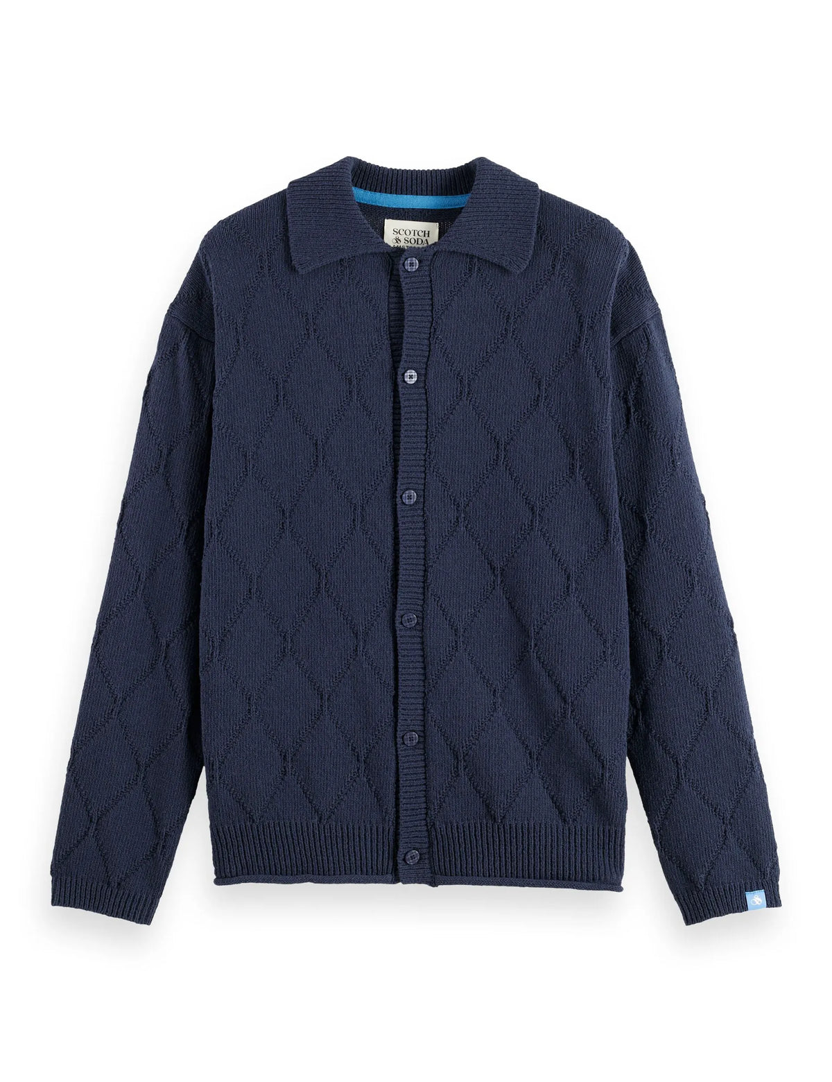 Open work long sleeve shirt
