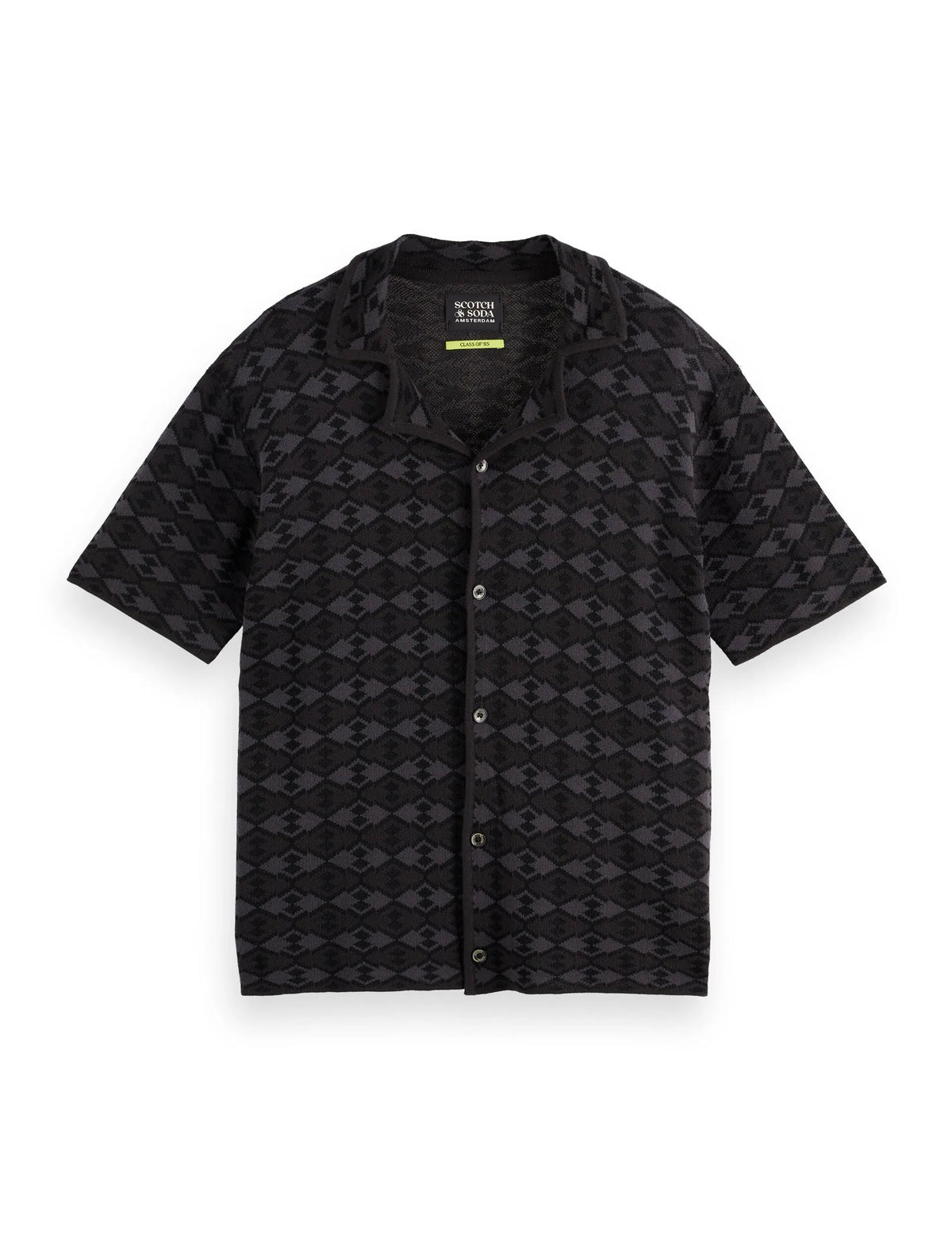 Tone on tone knitted polo