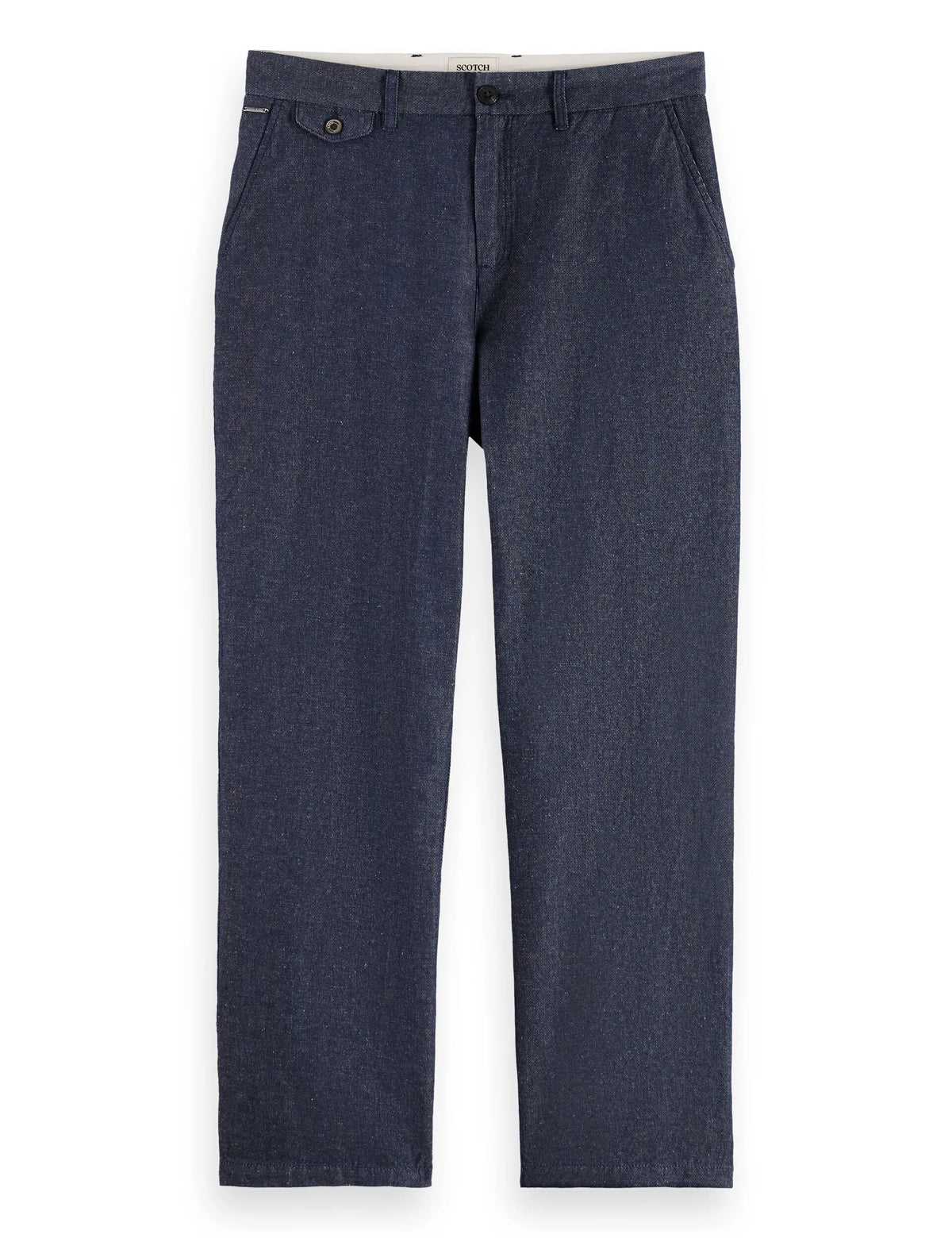 Otis - Cotton linen twill relaxed straight fit chino