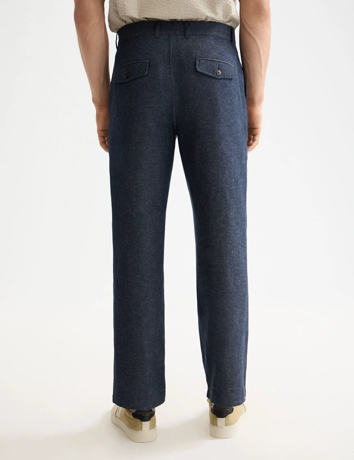 Otis - Cotton linen twill relaxed straight fit chino