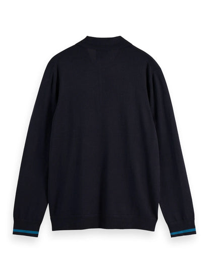 Ecovero Blend Knitted Long Sleeve Polo
