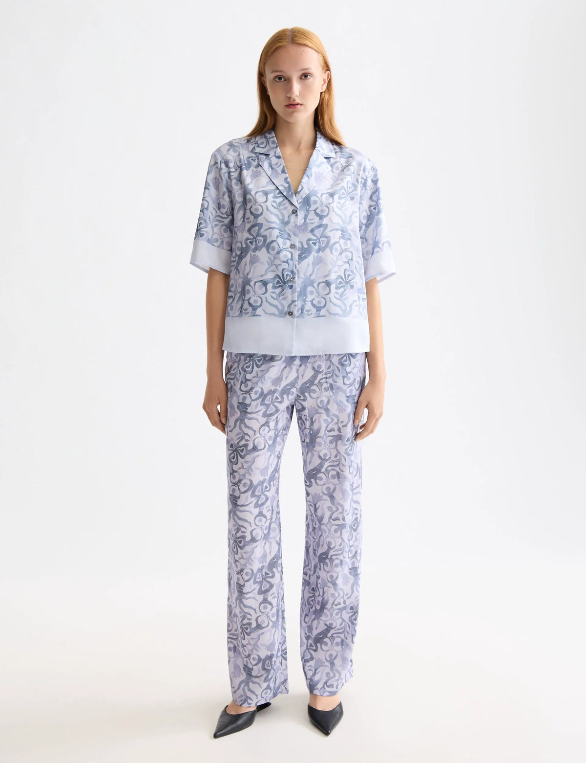 Printed short sleeve shirt