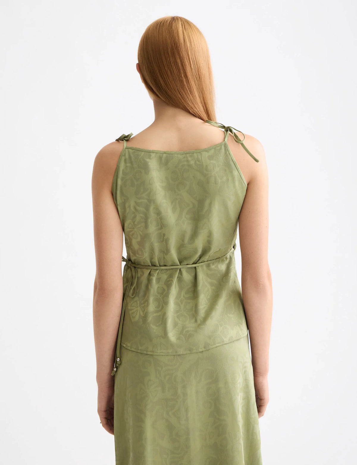Draped wrap tank