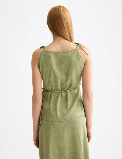 Draped wrap tank