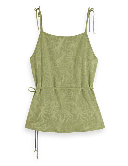 Draped wrap tank
