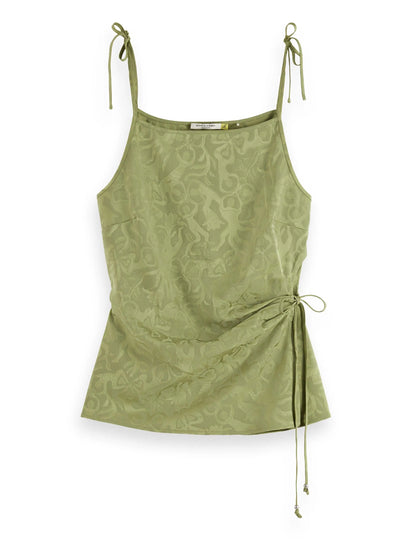 Draped wrap tank