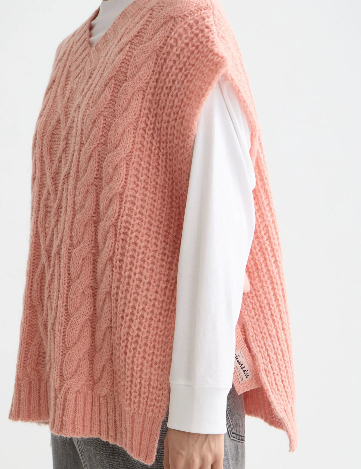 Cable stitch spencer